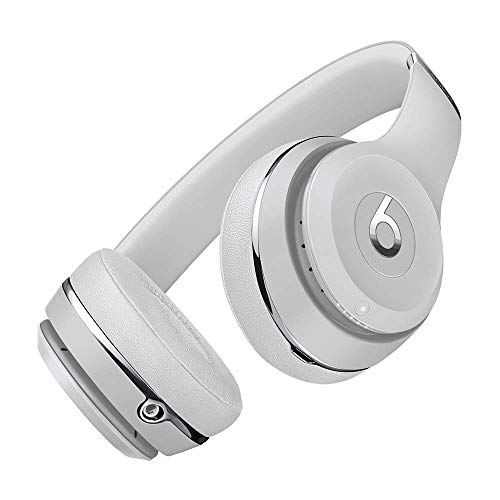 Beats Solo³ Wireless On-Ear Headphones - Apple W1 Chip - Satin Silver with AppleCare+ Bundle