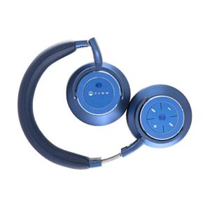 Paww WaveSound 3 Bluetooth Headphones – Active Noise Cancelling Headphones / 16-Hour Battery Life with Precision-Engineered Sound/Foldable Travel Headphones & Over-Ear Headphones (Blue)