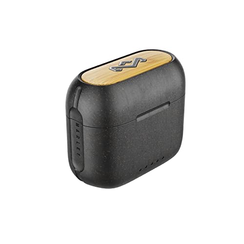 House of Marley Redemption ANC 2: True Wireless Earbuds with Microphone, Bluetooth Connectivity, 6 Hour Battery Life with in-Case Charging, and Sustainable Materials, Signature Black
