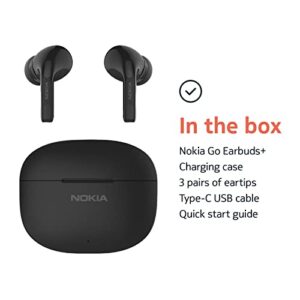 Nokia Clarity Earbuds Pro Wireless Active Noise Canceling Earbuds - Bluetooth 5.2, Dual Mics, Ambient Mode, Low Latency, LED Call Indicator Light, IPX4, Up 35 Hours of ANC Playback with Charging Case