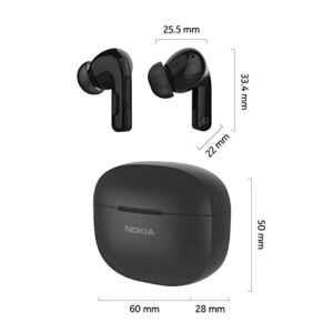 Nokia Clarity Earbuds Pro Wireless Active Noise Canceling Earbuds - Bluetooth 5.2, Dual Mics, Ambient Mode, Low Latency, LED Call Indicator Light, IPX4, Up 35 Hours of ANC Playback with Charging Case