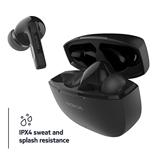 Nokia Clarity Earbuds Pro Wireless Active Noise Canceling Earbuds - Bluetooth 5.2, Dual Mics, Ambient Mode, Low Latency, LED Call Indicator Light, IPX4, Up 35 Hours of ANC Playback with Charging Case