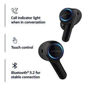 Nokia Clarity Earbuds Pro Wireless Active Noise Canceling Earbuds - Bluetooth 5.2, Dual Mics, Ambient Mode, Low Latency, LED Call Indicator Light, IPX4, Up 35 Hours of ANC Playback with Charging Case