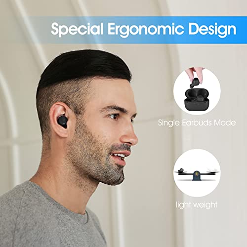 2 Items, 1 Rose Gold Zihnic Foldable Wireless Headset Bundle with 1 Black zihnic S01 Wireless Earbuds