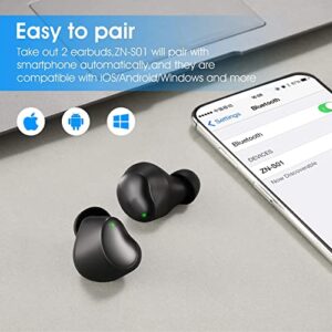 2 Items, 1 Rose Gold Zihnic Foldable Wireless Headset Bundle with 1 Black zihnic S01 Wireless Earbuds