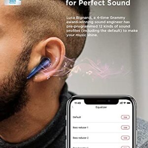 1MORE ComfoBuds Pro Noise Cancelling Earbuds, ANC True Wireless Earbuds Bluetooth 5.0, Multi Modes, Personalized EQ, 6 Mics, 28H Playtime, Fast Charge, in Ear Bluetooth Headphones, Blue