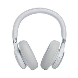 JBL Live 660NC - Wireless Over-Ear Noise Cancelling Headphones with Long Lasting Battery and Voice Assistant - White (Renewed)