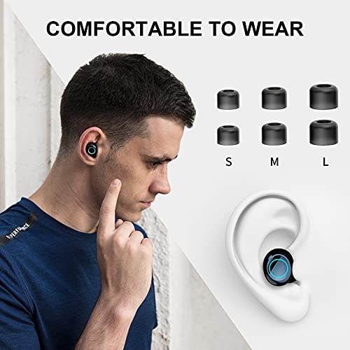 iWALK CrazyDuo Ear Pods Wireless Earbuds with Charging Case, 2500mAH 80H Instant Pairing IPX5, Stereo Earphones in-Ear Built-in Mic Headset Immersive Bass Sound for Sport