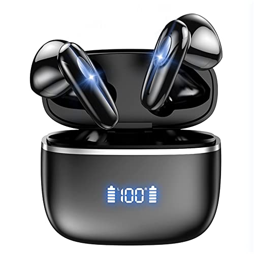 MexSpFit Wireless Earbuds Bluetooth Headphones 5.3 Wireless Headphones in-Ear Stereo Noise Cancelling Bluetooth Earbuds with Wireless Charging Case Touch Control Headset Built-in Mic Earphones