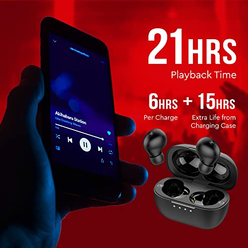 Pluto True Wireless Earbuds, Sleek Earbuds Wireless Bluetooth 5.3 with Fast Charging Feature, Wireless Earbuds for Android and iOS Devices, Up to 21 Hours of Playtime - Plug Arena…