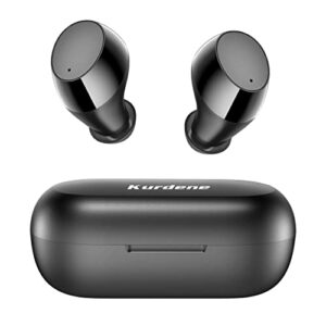 kurdene bluetooth 5.2 wireless earbuds, s8 mini [small ear] [deep bass sound] 30h playtime call clear waterproof earphones with microphone in-ear headphones comfortable for iphone android sports