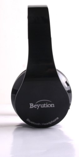 Beyution New Black Color Smart Stereo Hi-Fi Wireless Bluetooth Headphone-for All Tablet MID, Smart Cell Phone and All Bluetooth Device-with Retail Package, Best Gift!