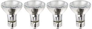 philips halogen dimmable par20 flood light bulb: 2900-kelvin, 39-watt (50-watt equivalent), e26 medium screw base, soft white, 4-pack