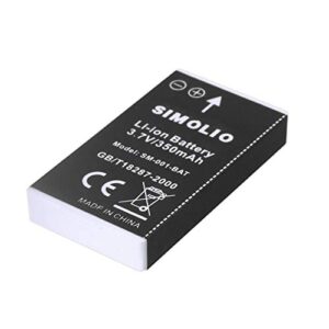 li-ion battery for simolio wireless tv headphones sm-823, sm-823d, rechargeable and replaceable battery for simolio wireless tv hearing assistance headsets