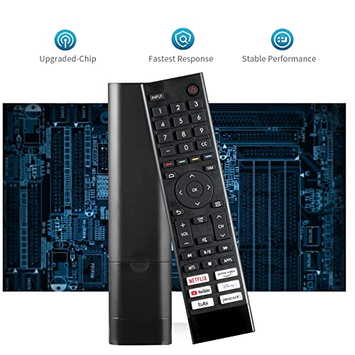 ERF3J80H Replacement TV Remote Control Fit for Hisense 4K UHD Android Smart TV