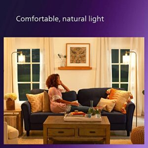 Philips LED Flicker-Free A15 Ultra Definition Light Bulb, Dimmable Warm Glow Effect, 750 Lumen, 2700-2200K, EyeComfort Technology, 6.6W=60W, E26 Base, Title 20 Certified, 2-Pack