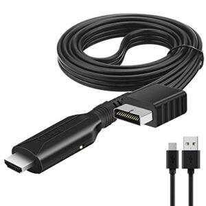 wiistar ps2 to hdmi converter adapter ps2 hdmi cable 1m/3.2ft video converter for hdtv hdmi monitor supports all ps2 display modes