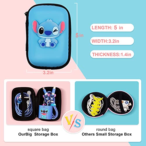 [2023 Upgrade Styles] DIY Protector Stitch Set,Data Cable USB Charger Data Line Earphone Wire Saver Protector Compatible for iPhone 7 8 Plus X iPad iPod iWatch Series (Stitch)