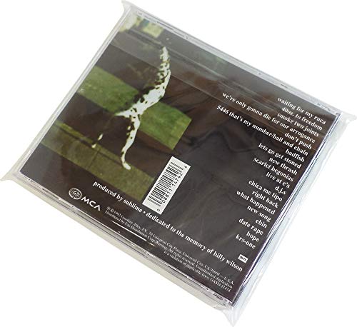 Square Deal Recordings & Supplies - CD Sleeves - RESEALABLE Premium 2mil Thick - Archival Quality, Crystal Clear - Holds 1 Standard 10.4mm CD Jewel Box (100 Sleeves)