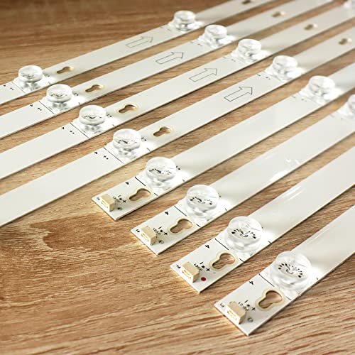 8 Pcs Full TOT_55D2900 LED Backlight Strips Set 55D2900 A-1 55D2900 B-1 for TCL TVs 55S405 55S403 55S401 D55A810 55US57 JL.D55051330-004ES-M 4C-LB5505 55S405TEAA 55S405TBCA 55S405TMAA 55S405LAAA