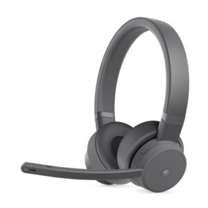 lenovo go – wireless anc headset – bluetooth headset – active noise cancelling – rotatable boom mic – microsoft teams certified