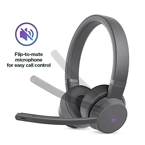 Lenovo Go - Wireless ANC Headset - Bluetooth Headset - Active Noise Cancelling - Rotatable Boom Mic - Microsoft Teams Certified