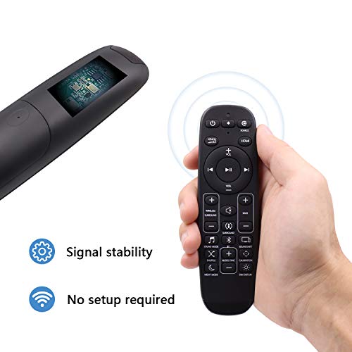 Replacement Remote Control fit for JBL 5.1 Soundbar JBL 3.1 Soundbar JBL 2.1 Soundbar JBL 9.1 Soundbar JBL 2.0 Soundbar JBL JBL2GBAR51IMBLKAM Bar 5.1 Surround Sound Bar System with Battery