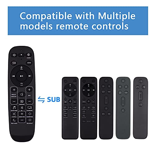 Replacement Remote Control fit for JBL 5.1 Soundbar JBL 3.1 Soundbar JBL 2.1 Soundbar JBL 9.1 Soundbar JBL 2.0 Soundbar JBL JBL2GBAR51IMBLKAM Bar 5.1 Surround Sound Bar System with Battery