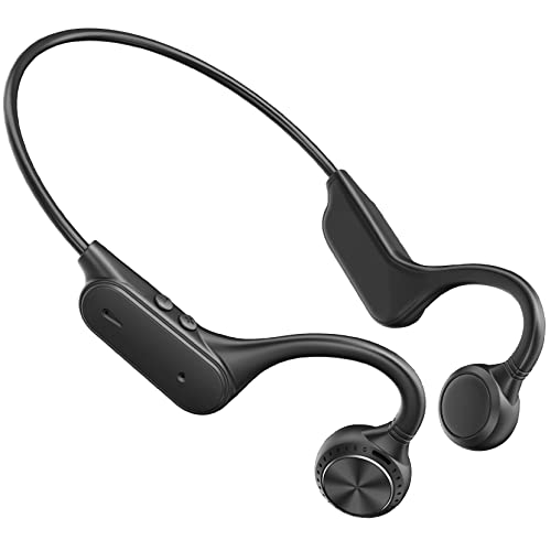 Bluetooth Bone Conduction Sport Headphones, Open-Ear Wireless Running Headphones w/Stereo Sound,Bluetooth 5.0 Earbuds Hearing Protection Earphone w/IPX5 Waterproof/9Hrs Playtime/ Microphone for Call