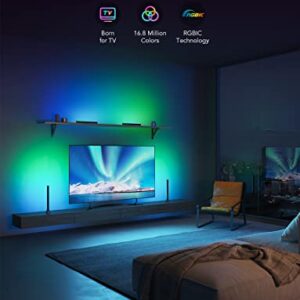 Govee RGBIC TV Light Bars, 15 Inches WiFi TV Backlight with Double Light Beads, Smart Light Bars with Multiple Placement Options Suitable for 45-70 inch TVs, Work with Alexa and Google Assistant