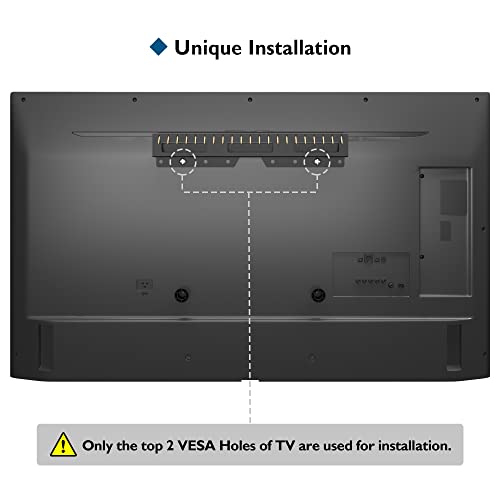 BONTEC No-Stud TV Wall Mount for 26-55 inch LED LCD OLED Plasma Flat/Curved TVs, with Max VESA 400x400mm, No Damage Drywall Studless TV Wall Mount, Bubble Level and Cable Ties Included