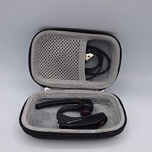 Plantronics 206110-01 (Poly) 5200-UC Bluetooth Headset Bundle. Includes Headset, Charging case, Wall Plug, earpieces and Yismo Water-Resistant Carry case. PC, Mac, Android and Most Software.