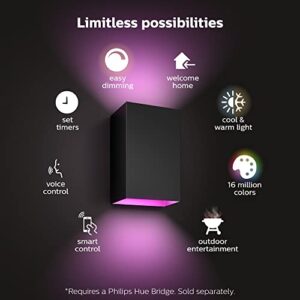 Philips Hue White & Color Resonate Outdoor Wall Light + Light Extension + Smart Hub