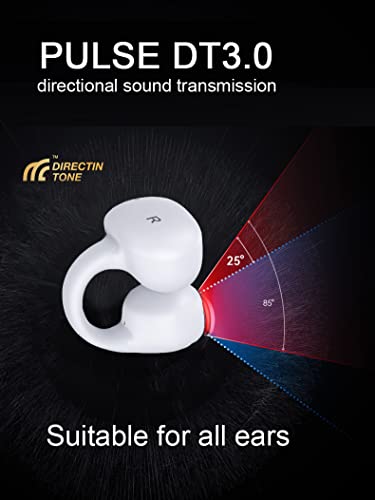 Micool Wireless Ear-Clip Headphones Bone Conduction Bluetooth 5.3, Open Ear Sport Clip on Earring Earbuds, Waterproof and Mini Earphones, HiFi Sound and Long Battery Life