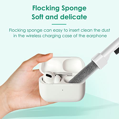 Siumir Earbuds Cleaning Pen Kit Compatible with Airpods Bluetooth Earbuds Cleaning Putty Cleaning Cloth Wipes Cleaning Tools for Charging Case, Headphones Phone, Earbuds, Camera