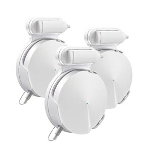 bangcheer wi-fi wall mount, cable and power line storage boxes for tp-link deco m5, suitable for sorting home wi-fi routers, wall mounts that are easy to be installed on the celling (white-3pack)