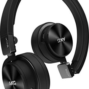 AKG Y45BT Black Mini On-Ear Wireless Bluetooth Headphone with NFC and By-Pass Cable, Black