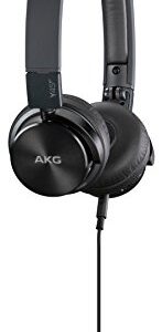 AKG Y45BT Black Mini On-Ear Wireless Bluetooth Headphone with NFC and By-Pass Cable, Black