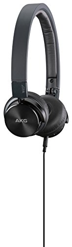 AKG Y45BT Black Mini On-Ear Wireless Bluetooth Headphone with NFC and By-Pass Cable, Black