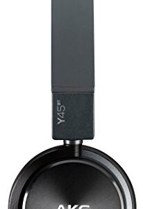 AKG Y45BT Black Mini On-Ear Wireless Bluetooth Headphone with NFC and By-Pass Cable, Black