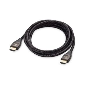 Cable Matters Premium Braided 48Gbps Ultra HD 8K HDMI Cable 6.6 ft / 2m with 8K @120Hz, 4K @240Hz and HDR Support for PS5, Xbox Series X/S, RTX3080 / 3090, RX 6800/6900, Apple TV and More in Black