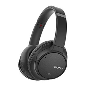 Sony Noise Cancelling Headphones WHCH700N: Wireless Bluetooth Over the Ear Headset with Mic for phone-call and Alexa voice control - Black