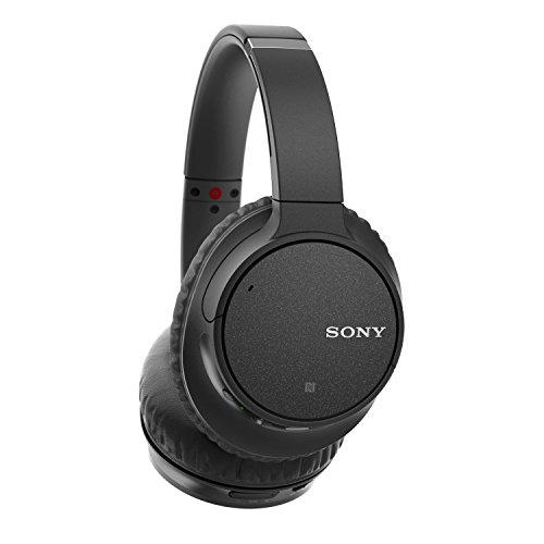 Sony Noise Cancelling Headphones WHCH700N: Wireless Bluetooth Over the Ear Headset with Mic for phone-call and Alexa voice control - Black