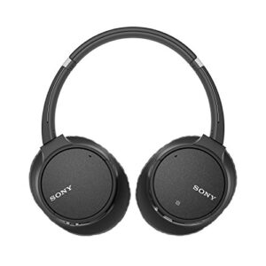 Sony Noise Cancelling Headphones WHCH700N: Wireless Bluetooth Over the Ear Headset with Mic for phone-call and Alexa voice control - Black