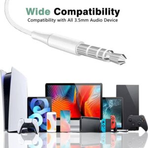 2 Pack Wired Earbuds with Microphone, In Ear Earphones HiFi Stereo, Powerful Bass, 3.5mm Headphone Plug for iPhone, iPad, Samsung, Android, MP3, Laptop, Computer, Tablet, Most 3.5mm Jack Audio Devices