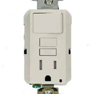 Leviton GFSW1-KW TR GFCI/Switch Combo NO WLPLT WHT