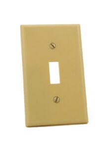 leviton 86001 1-gang toggle device switch wallplate, standard size, thermoset, device mount, ivory