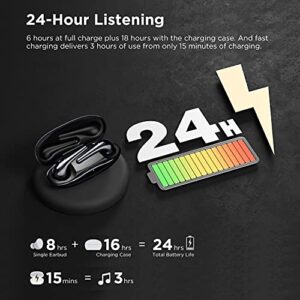 1MORE Comfobuds 2 Bluetooth 5.2 Wireless Earbuds, Bluetooth Headphones Stereo Sound Earphones, 4 Mic Headset Premium Sound with Deep Bass for Sport, 12 EQ USB-C Fast Charge (Black)