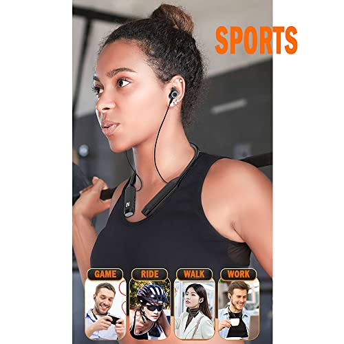 Bluetooth Headphones,Bluetooth 5.3 Wireless Earbuds IPX7, HiFi Stereo in-Ear Earbuds 15 Hours Playtime with Digital Display, Magnetic Earbuds, for Running Sport Work