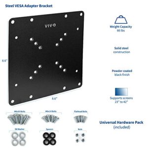 VIVO Steel VESA TV and Monitor Mount Adapter Plate Bracket for Screens 23 to 42 inches, Conversion Kit for VESA up to 200x200mm, MOUNT-AD2X2